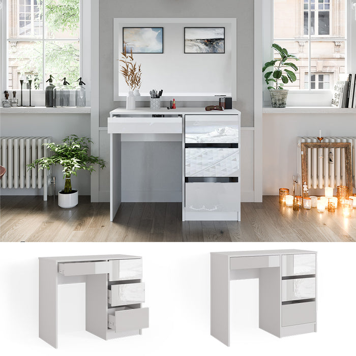 Vicco Tavolo da toeletta Bianco 40 cm Senza specchio