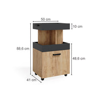 Vicco Carrello cucina Quercia dorata 50 x 88.6 cm