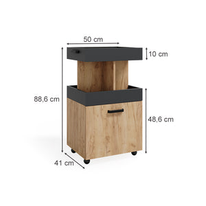 Vicco Carrello cucina Quercia dorata 50 x 88.6 cm