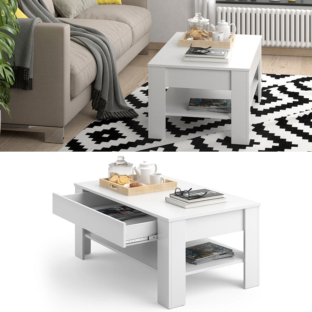 Vicco Tavolino Bianco 92.2 x 65 cm