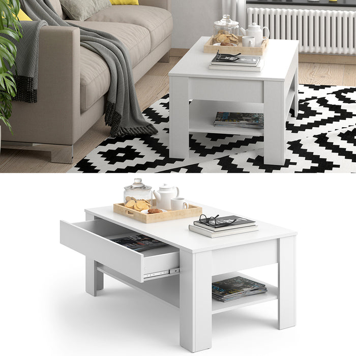 Vicco Tavolino Bianco 92.2 x 65 cm