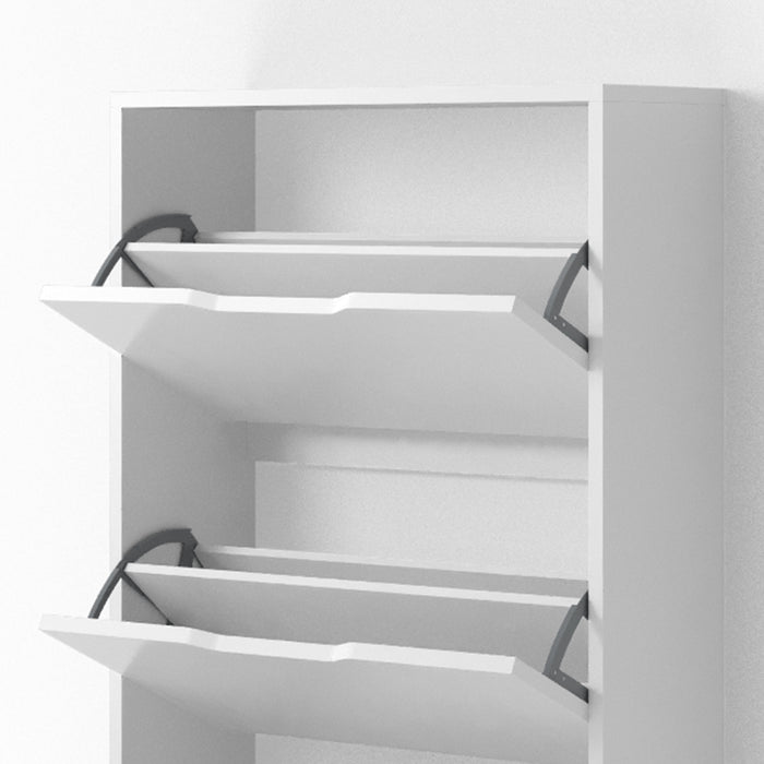 Vicco Scarpiera da ingresso Bianco 22 x 169 cm 5 scomparti