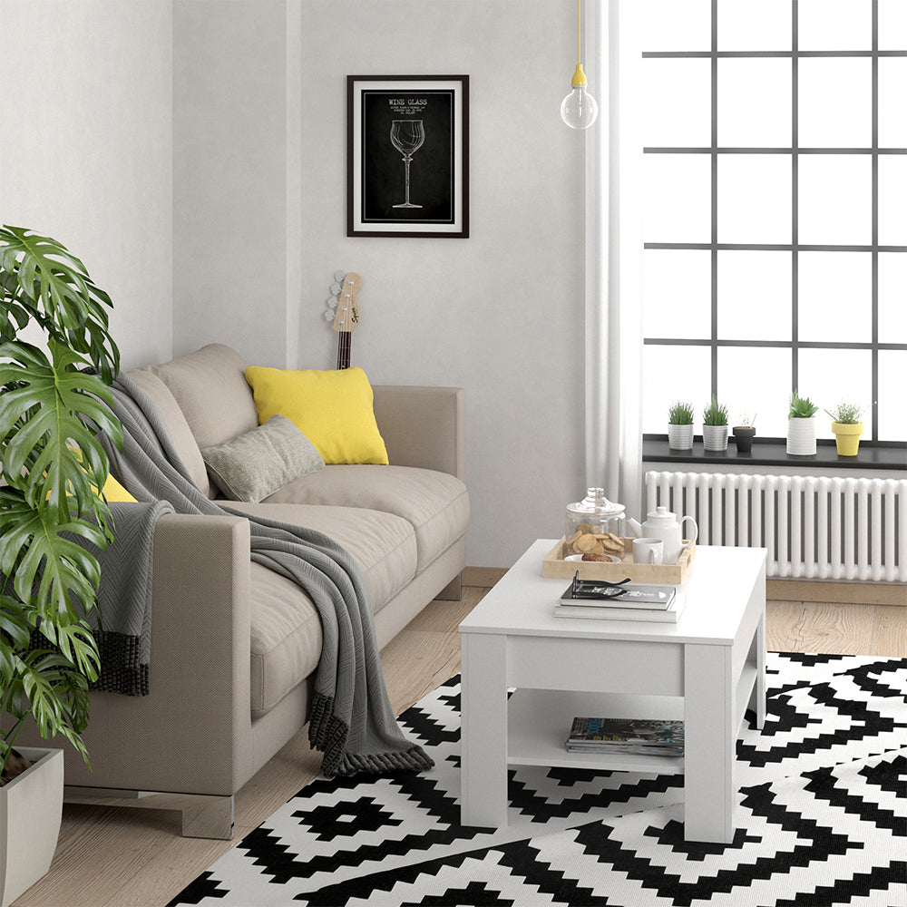 Vicco Tavolino Bianco 92.2 x 65 cm