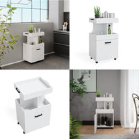 Vicco Carrello cucina Bianco 50 x 88.6 cm