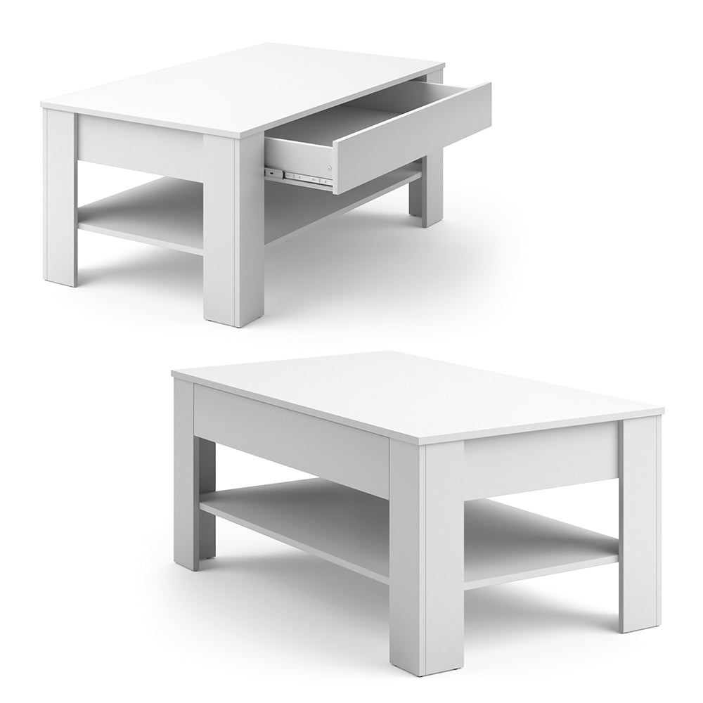 Vicco Tavolino Bianco 92.2 x 65 cm