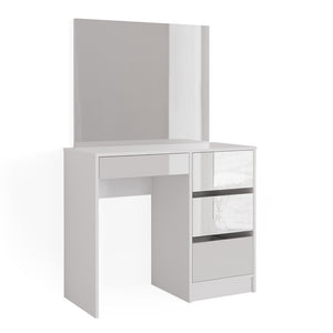 Comodino Vicco bianco, con specchio, 40 cm