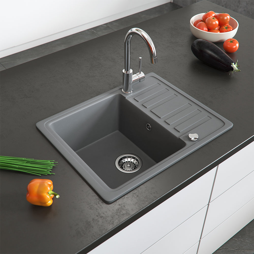 Bergström Lavello Grigio 57.5 x 46 cm con asciugatura