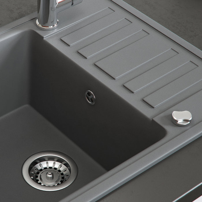 Bergström Lavello Grigio 57.5 x 46 cm con asciugatura