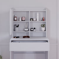 Vicco Tavolo da toeletta Bianco 70 cm con illuminazione a LED