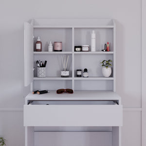 Vicco Tavolo da toeletta Bianco 70 cm con illuminazione a LED