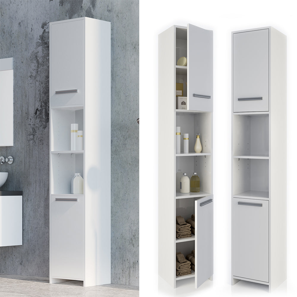 Vicco Mobile bagno alto Bianco 30 x 190 cm