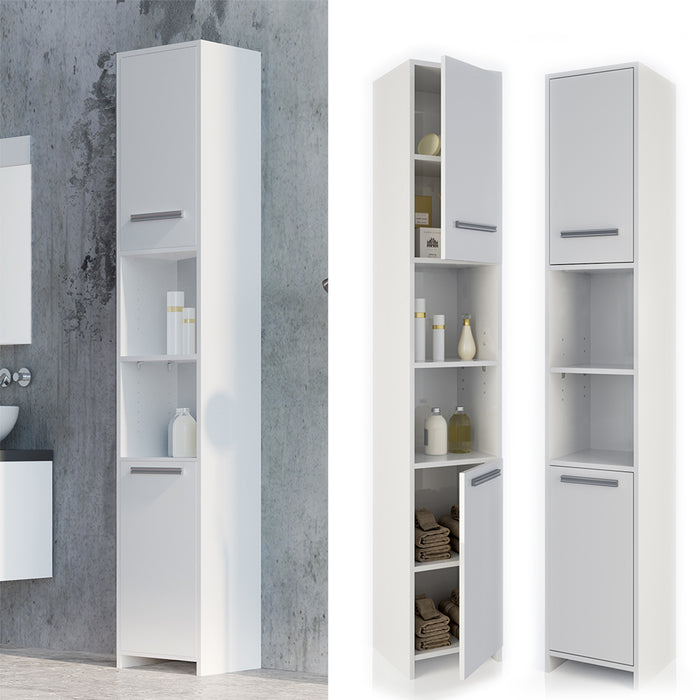 Vicco Mobile bagno alto Bianco 30 x 190 cm