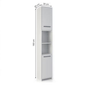 Vicco Mobile bagno alto Bianco 30 x 190 cm