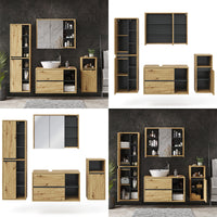 Vicco Set mobili bagno Marrone 4 parti