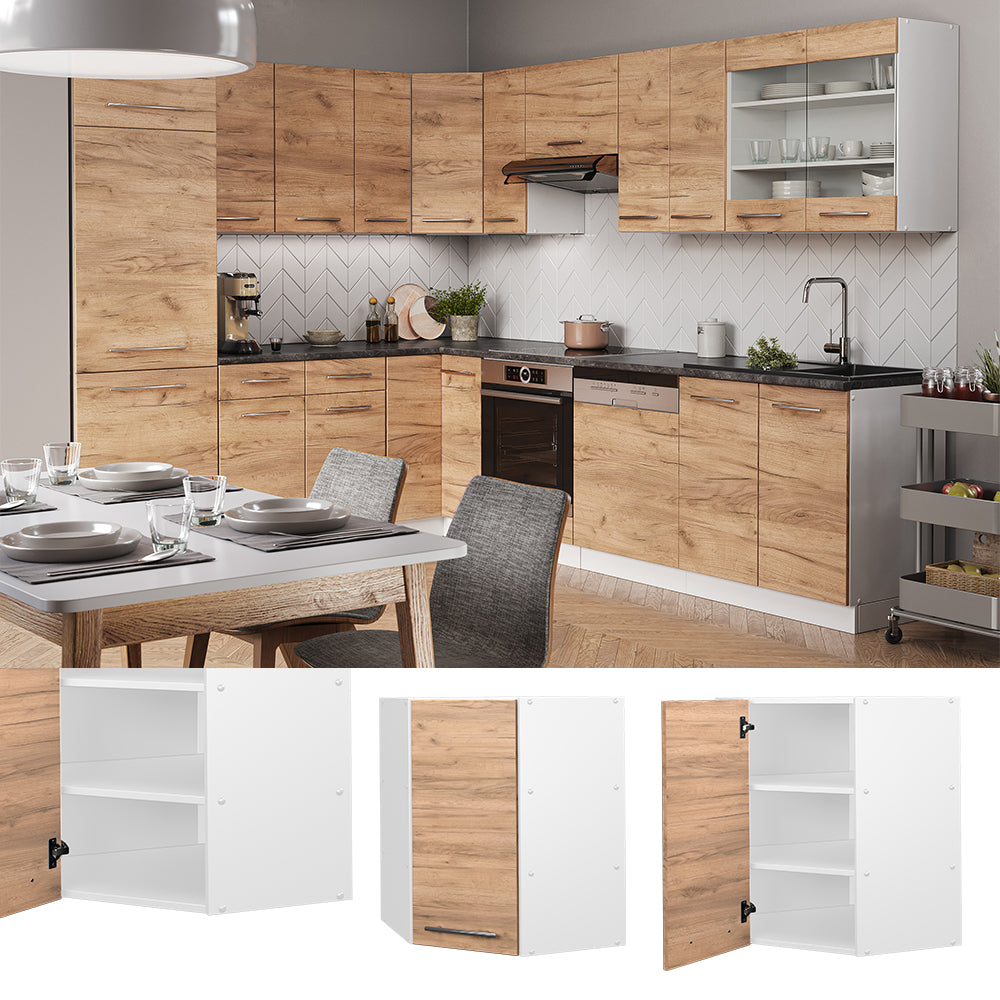 Vicco Mobile angolare da cucina Quercia dorata 57 cm