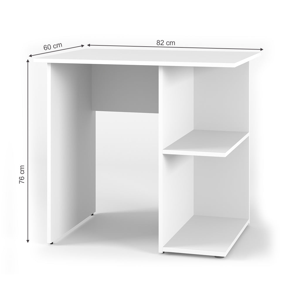 Vicco Scrivania con ripiani Bianco 82 x 60 cm
