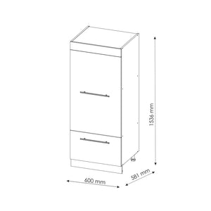 Vicco Set mobili bagno Bianco lucido 60 cm