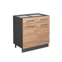 Vicco Mobiletto base per cucina Quercia dorata 80 cm senza piano di lavoro