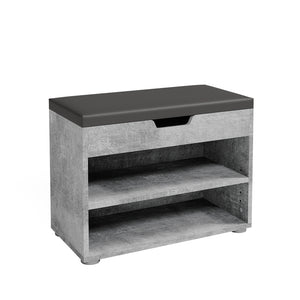 Vicco Panca scarpiera da ingresso Calcestruzzo 60 x 45 cm