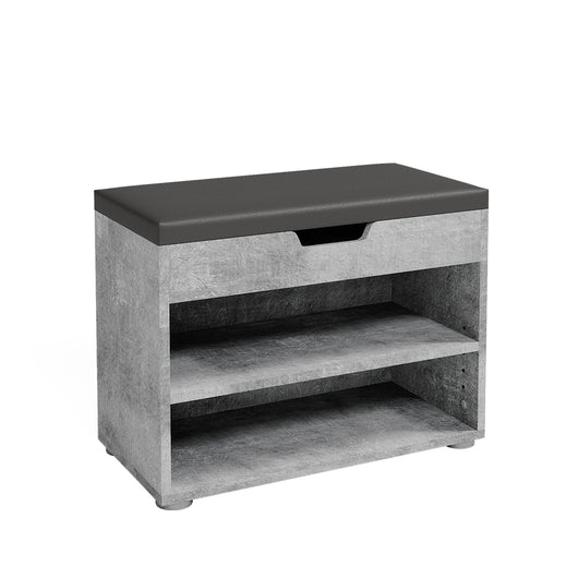 Vicco Panca scarpiera da ingresso Calcestruzzo 60 x 45 cm