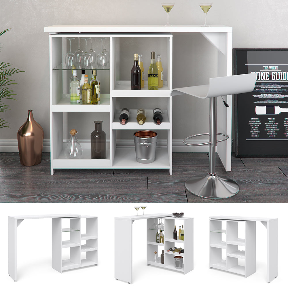 Vicco Tavolo bar alto Bianco 138 x 39 cm