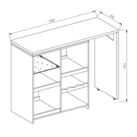 Vicco Tavolo bar alto Bianco 138 x 39 cm