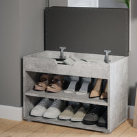 Vicco Panca scarpiera da ingresso Calcestruzzo 60 x 45 cm