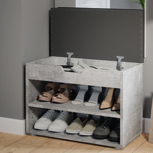 Vicco Panca scarpiera da ingresso Calcestruzzo 60 x 45 cm