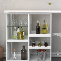 Vicco Tavolo bar alto Bianco 138 x 39 cm