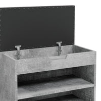 Vicco Panca scarpiera da ingresso Calcestruzzo 60 x 45 cm