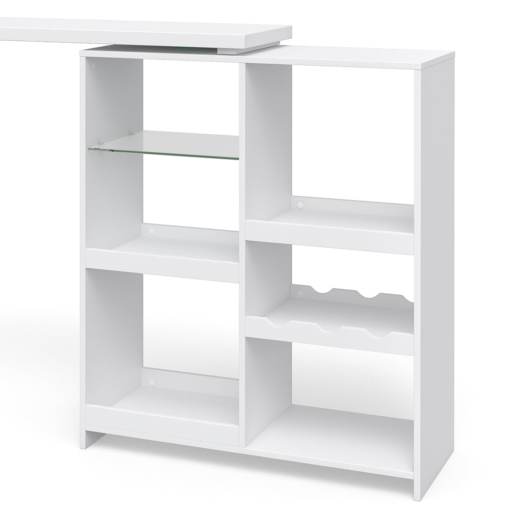 Vicco Tavolo bar alto Bianco 138 x 39 cm