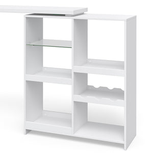 Vicco Tavolo bar alto Bianco 138 x 39 cm