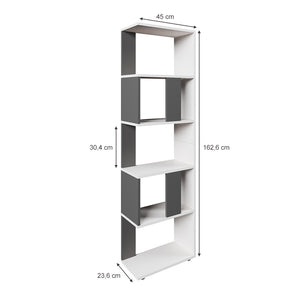 Vicco Divisorio per ambienti Antracite/bianco 45 x 162.6 cm