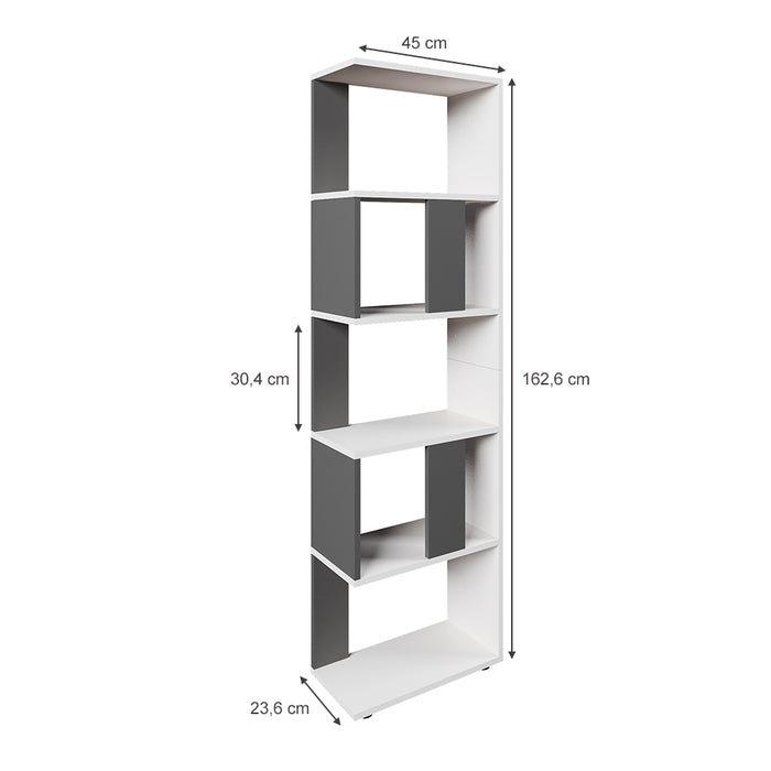 Vicco Divisorio per ambienti Antracite/bianco 45 x 162.6 cm