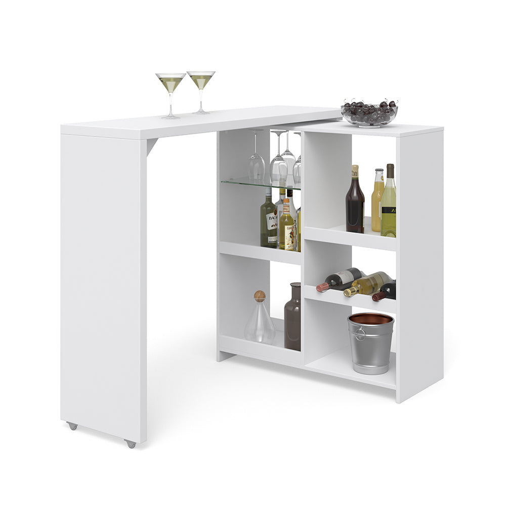 Vicco Tavolo bar alto Bianco 138 x 39 cm