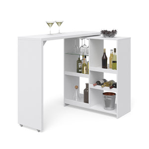 Vicco Tavolo bar alto Bianco 138 x 39 cm