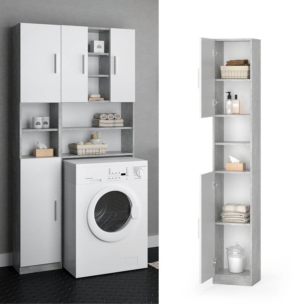 Vicco Mobile bagno alto Calcestruzzo 32 x 190 cm