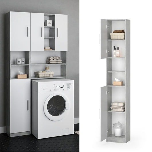 Vicco Mobile bagno alto Calcestruzzo 32 x 190 cm