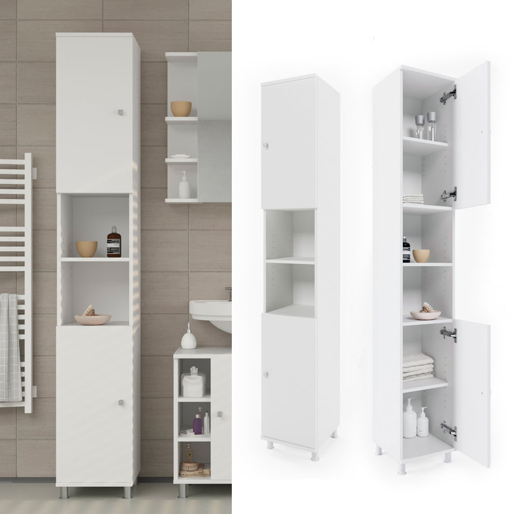 Vicco Mobile bagno alto Bianco 30 x 190 cm