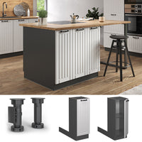 Vicco Isola cucina Bianco casa di campagna 30 cm senza piano di lavoro