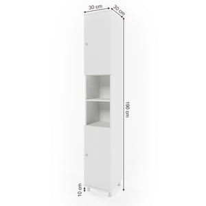 Vicco Mobile bagno alto Bianco 30 x 190 cm