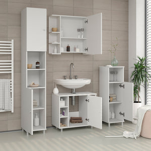 Vicco Mobile bagno alto Bianco 30 x 190 cm