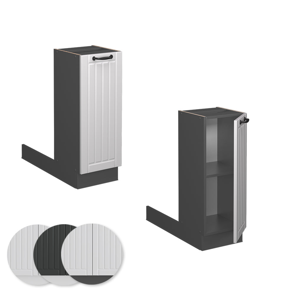 Vicco Isola cucina Bianco casa di campagna 30 cm senza piano di lavoro