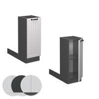 Vicco Isola cucina Bianco casa di campagna 30 cm senza piano di lavoro