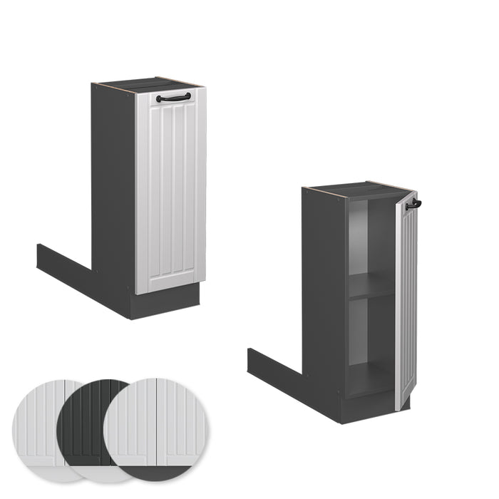 Vicco Isola cucina Bianco casa di campagna 30 cm senza piano di lavoro