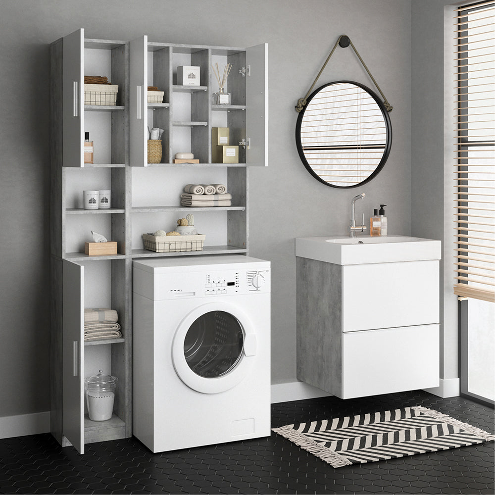 Vicco Mobile bagno alto Calcestruzzo 32 x 190 cm