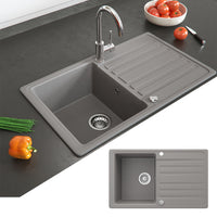 Bergström Lavello Calcestruzzo 76.5 x 46 cm con asciugatura