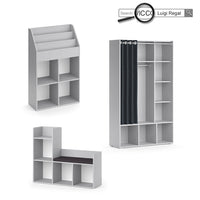 Vicco Scaffale per bambini Grigio 107.2 x 88.6 cm