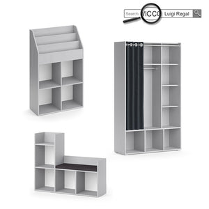 Vicco Scaffale per bambini Grigio 107.2 x 88.6 cm