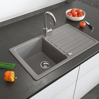 Bergström Lavello Calcestruzzo 76.5 x 46 cm con asciugatura